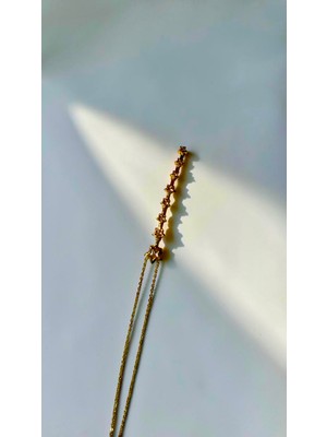 Jade Accessory Luxury 316| Gold Yıldız Y Kolye
