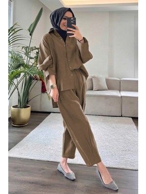 Suede Style 5629 - Şık Rahat Modal Yumuşak Kumaş Kadın Takım