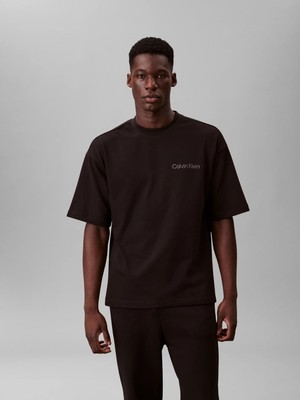 Calvin Klein Erkek Siyah Calvin Klein S/s Crew Neck, Ub1 Siyah Erkek T-Shirt