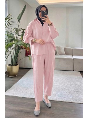 Suede Style 5629 - Şık Rahat Modal Yumuşak Kumaş Kadın Takım