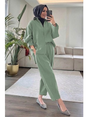 Suede Style 5629 - Şık Rahat Modal Yumuşak Kumaş Kadın Takım