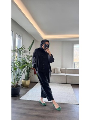 Suede Style 5629 - Şık Rahat Modal Yumuşak Kumaş Kadın Takım