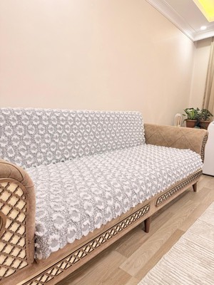 Montana Home Üks Şönil Sakallı Koltuk Örtüsü Kaydırmaz Çekyat Örtüsü 170X210