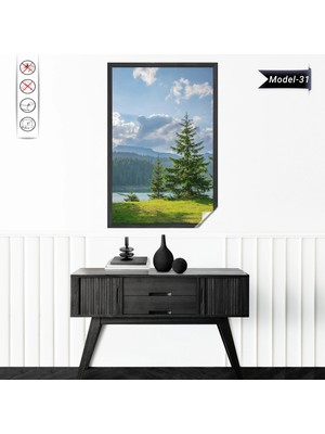 Akıllı Kağıt Statik Tutunma Özellikli Tablo - Poster Manzara (Model-31)