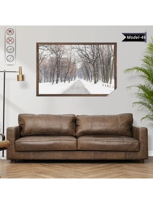 Akıllı Kağıt Statik Tutunma Özellikli Tablo - Poster Manzara (Model-46)