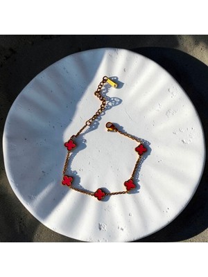 Jade Accessory Luxury 316| Gold Çift Taraflı Bileklik
