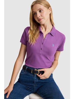 U.s. Polo Assn. Kadın Menekşe Tişört Basic 50321818-VR037