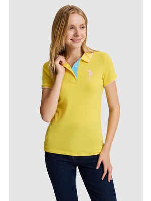 U.s. Polo Assn. Kadın Sarı Tişört 50334010-VR044