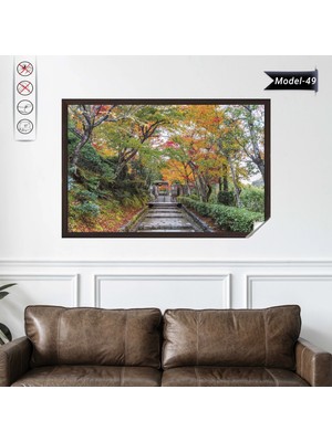 Akıllı Kağıt Statik Tutunma Özellikli Tablo - Poster Manzara (Model-49)