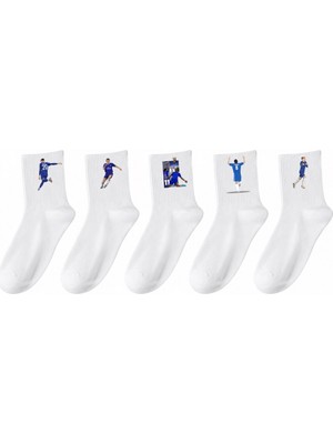 Rabona Fashion London Blue Legacy 5'li Futbol Çorap Seti