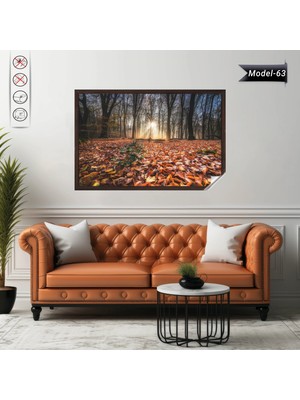 Akıllı Kağıt Statik Tutunma Özellikli Tablo - Poster Manzara (Model-63)