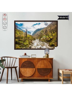 Akıllı Kağıt Statik Tutunma Özellikli Tablo - Poster Manzara (Model-61)