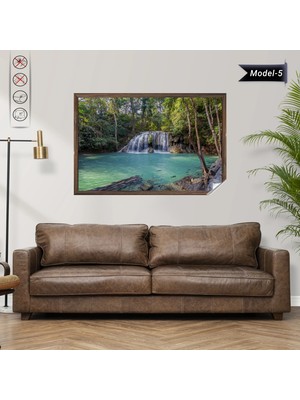 Akıllı Kağıt Statik Tutunma Özellikli Tablo - Poster Manzara (Model-5)