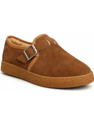 Beskar Taba Içi Kürklü Erkek Ayakkabı - Sıcak Tutan Kışlık Rahat Smart Casual Günlük Sneaker Kb Kx1