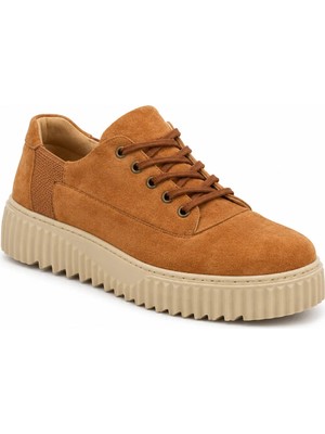 Beskar Taba Süet Erkek Ayakkabı - Premium Italyan Tarzı Rahat Smart Casual Günlük Sneaker Kb X516