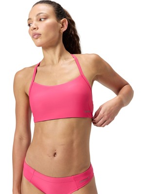 Speedo Solid Racerback Bikini Top Kadın Mayo - 8-00403218431