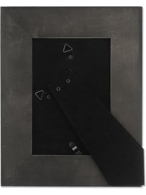 Frames Beyaz Yıkama Resim Çerçevesi ile 4x6 Eskitilmiş Gri Ahşap