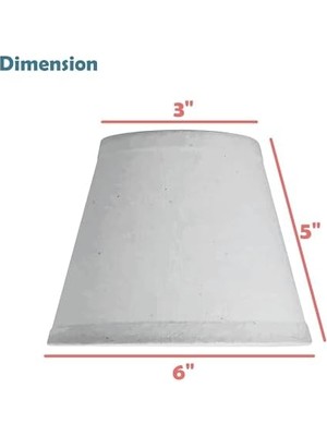 32129-2A Küçük Sert Sırtlı Empire Avize Klipsli Seti (2'li Paket), Beyaz Geçişli Tasarım, 15,24 cm Alt Genişlik (7,62 cm x 15,24 cm x 12,7 Cm)