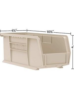 30224 11 Inç 4-Inç 4-Inç Plastik Saklama Kabı, Istiflenebilir Akro-,, 12-Pack, 30224