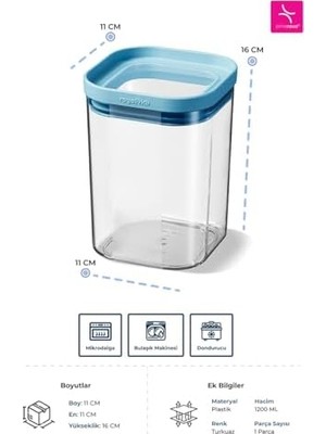 Kuru Gıda Saklama Kabı 1200ML