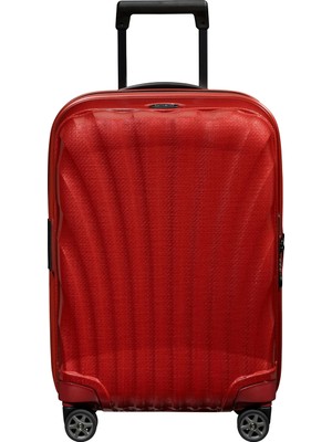 Samsonite C-Lite Spinner Kırmızı -  4 Tekerlekli Körüklü Kabin Boy Valiz 55cm