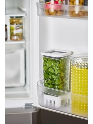 Kare Yeşillik Saklama Kabı, 1700 ml
