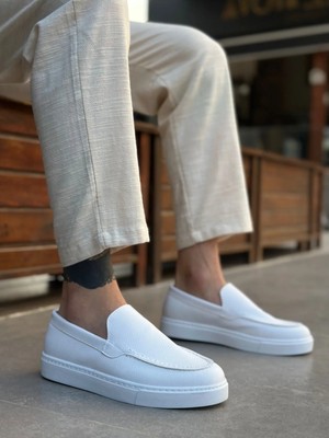 Beskar BA0241 Beyaz Spor Erkek Sneaker – Kaymaz Taban