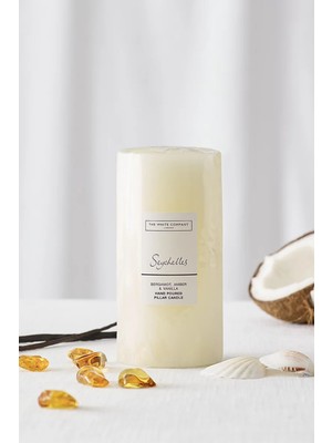The White Company Seychelles Orta Boy Kokulu Sütun Mum 590 G