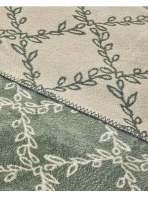 Ivy Trellis Pamuklu Size Battaniye 220X240 cm Yeşil