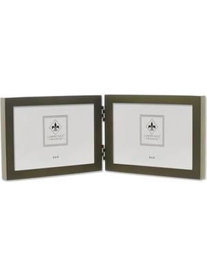 Frames Hinged Double Yatay Picture Frame Gallery, 4 6 Inç, Green
