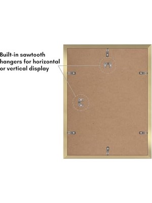 12 x 16 Resim Çerçevesi 2 Inç Altın Seti - Mat Veya 12X16 Çerçeve ile 9X12 Resim Çerçevesi Olarak Kullanın - Yatay Veya Dikey Ekran Için Pleksiglas Kapaklı Kolaj Resim Çerçeveleri