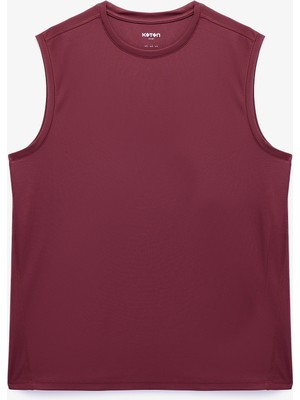 Koton Rahat Kalıp Bisiklet Yaka Kolsuz Basic Spor Atlet