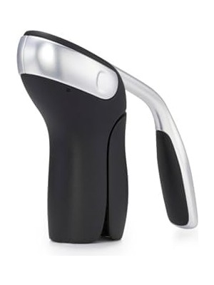 Oxo Steel Dikey Kol Tirbuşon Çıkarılabilir Folyo Kesici, Gümüş