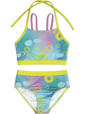 OZMOZ 50 Uv Korumalı Renkli Kız Çocuk Yüzücü Bikini