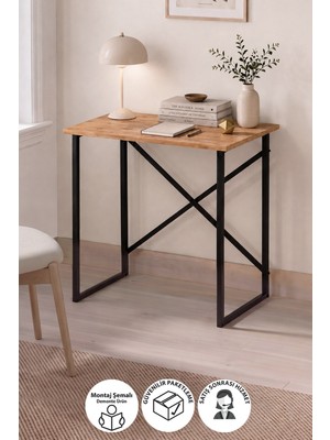 Bofigo 75X52 cm Çalışma Masası Bilgisayar Masası Çocuk Çalışma Masası Ders Masası Nazım Çam