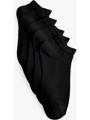 Koton Basic 5'li Patik Çorap Seti Çok Renkli