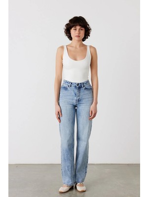 Facette Tina Straight Fit Jean Mavi