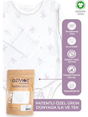 OZMOZ Clean&safe Organik Steril Temizlenmiş Unisex Bebek Body