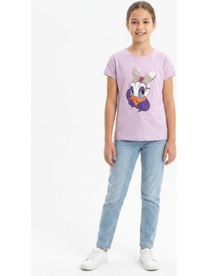 Stsahra  Kız Çocuk Mor T-Shirt
