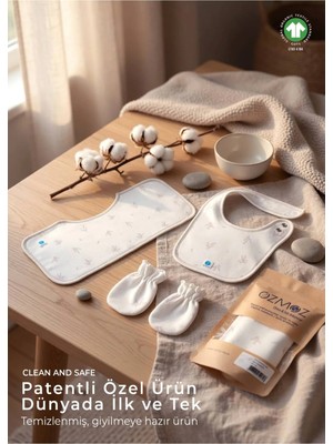 OZMOZ Clean&safe Organik Steril Temizlenmiş Aksesuar Seti-3 Parça