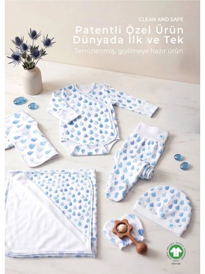 OZMOZ Clean&safe Organik Steril Temizlenmiş Hastane Çıkış Seti-6 Parça
