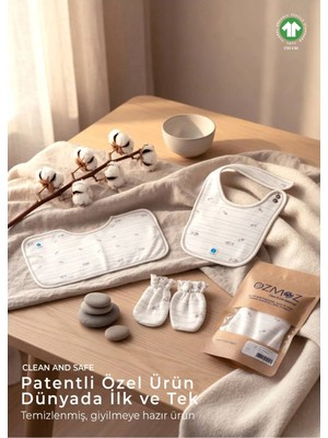 OZMOZ Clean&safe Organik Steril Temizlenmiş Aksesuar Seti-3 Parça