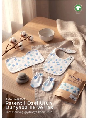 OZMOZ Clean&safe Organik Steril Temizlenmiş Aksesuar Seti-3 Parça