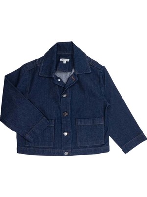 OZMOZ %100 Pamuk Mavi Denim Baharlık Erkek Çocuk Ceket