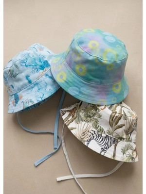 OZMOZ %100 Pamuk Yazlık Bucket Şapka 3'lü Set