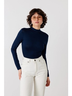 Facette Dik Yaka Basic Body Bej