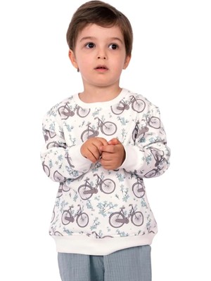 OZMOZ 100% Pamuk Baharlık Minik Erkek Çocuk Sweatshirt