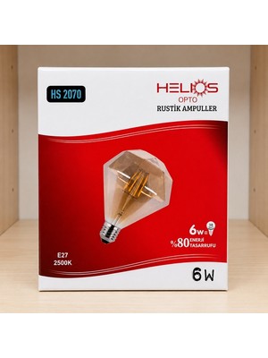 Helios Opto Rustik Ampuller 6W 220-240V 2700K E27