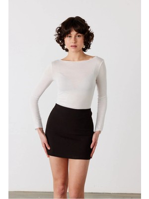 Facette Nina Mini Etek Siyah