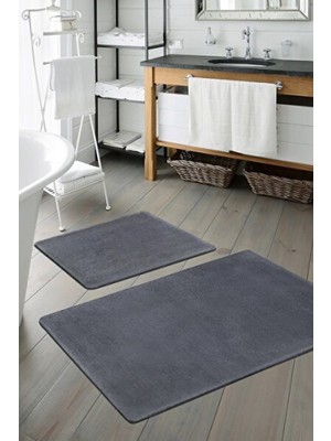 Empressco 2'li Büyük Xl Banyo Takımı (80X120, 80X50) Antrasit